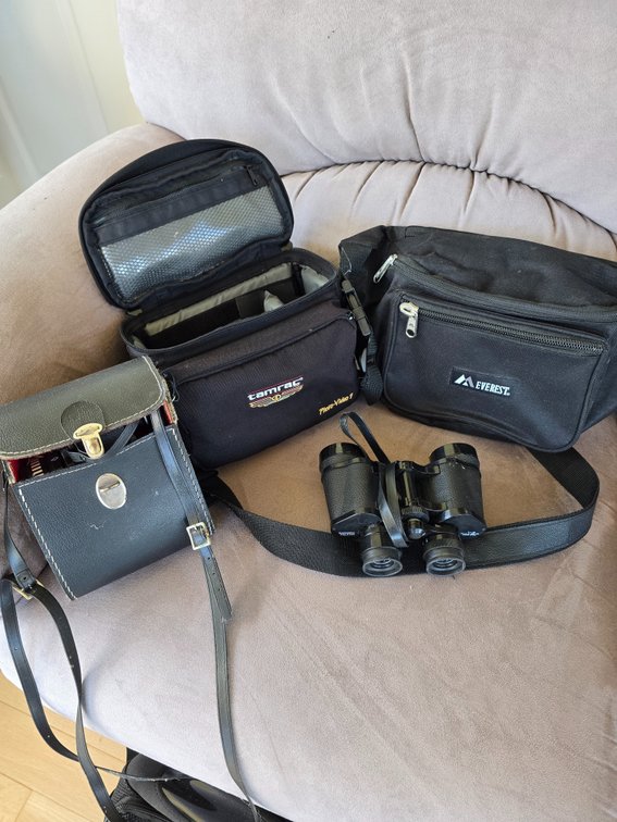 Bushnell and empire binoculars and cases