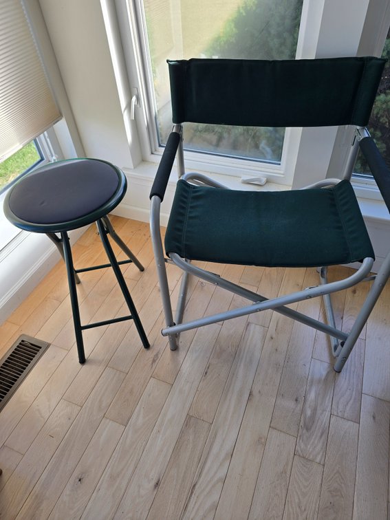 Directors chair and side table