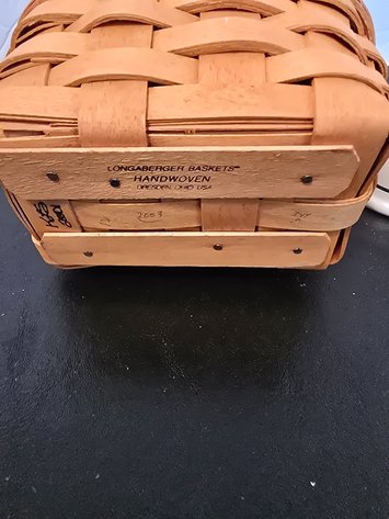 Image for LONGABERGER  salt and pepper basket with pair of shakers