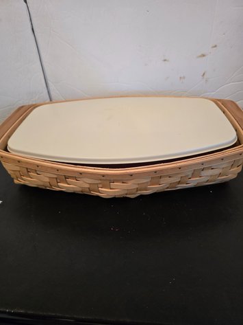 Image for Longaberger woven serving tray basket 2006