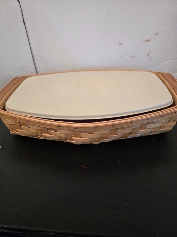 Longaberger woven serving tray basket 2006