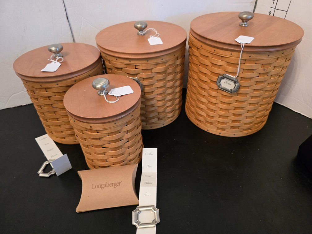 Longaberger Canister set, complete