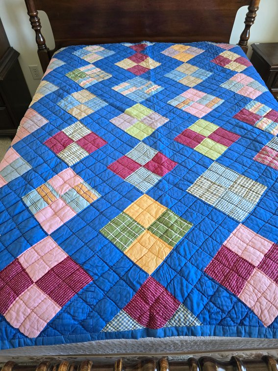 Quilt,  full size,  hand made