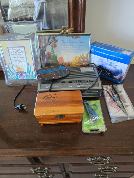 Misc. Items, 2 radio clocks,