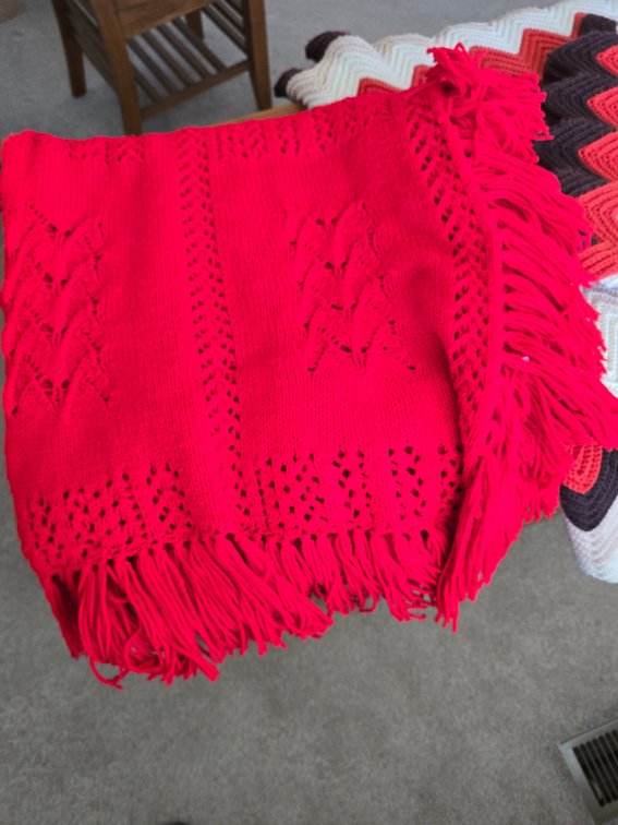 Crochet lap blanket