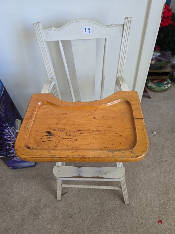 Wooden high chair