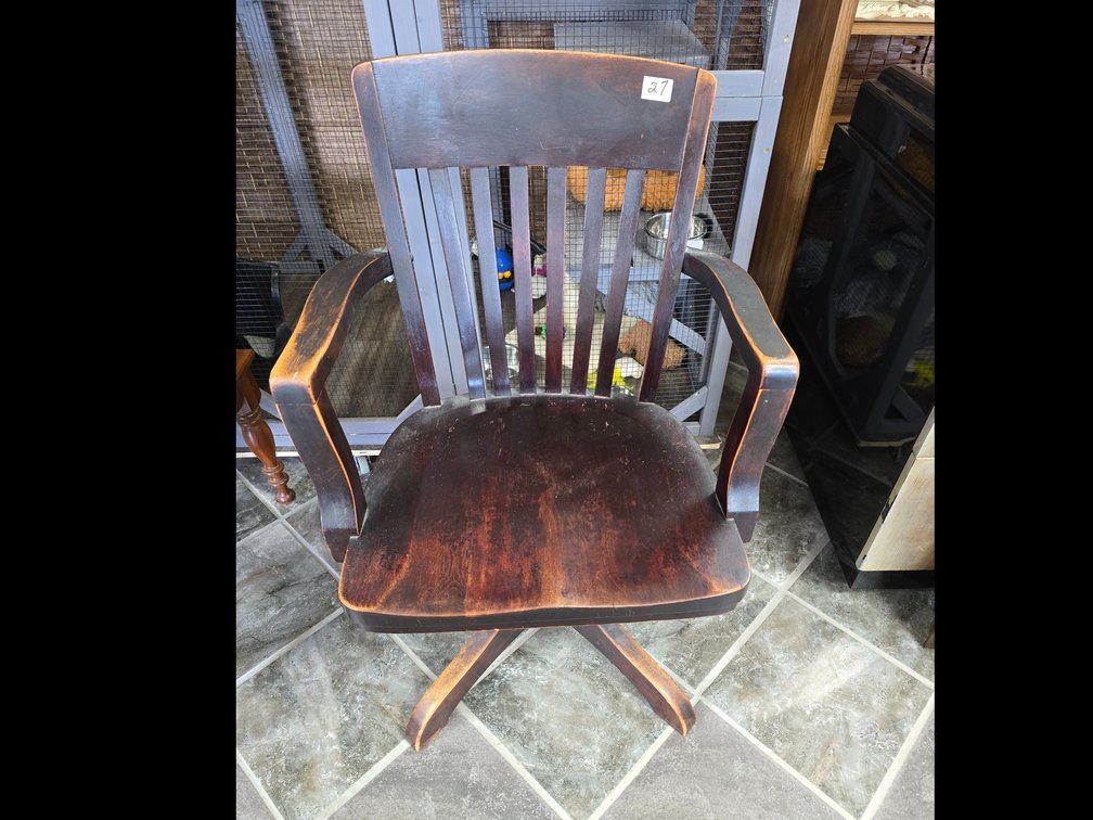 Vintage wooden office chair