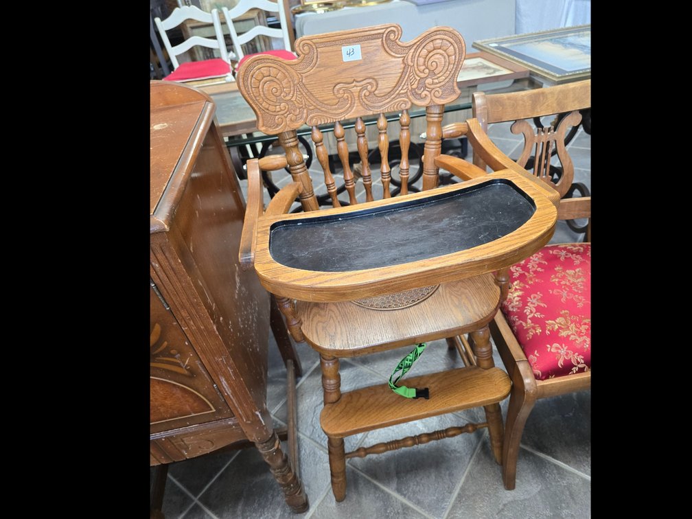 Wooden high chair