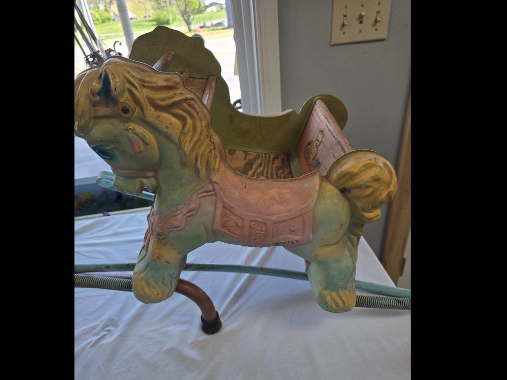 Tender Shoo Fly, WONDER rocking horse, 1950's