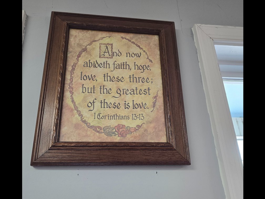 Bible wedding verse framed