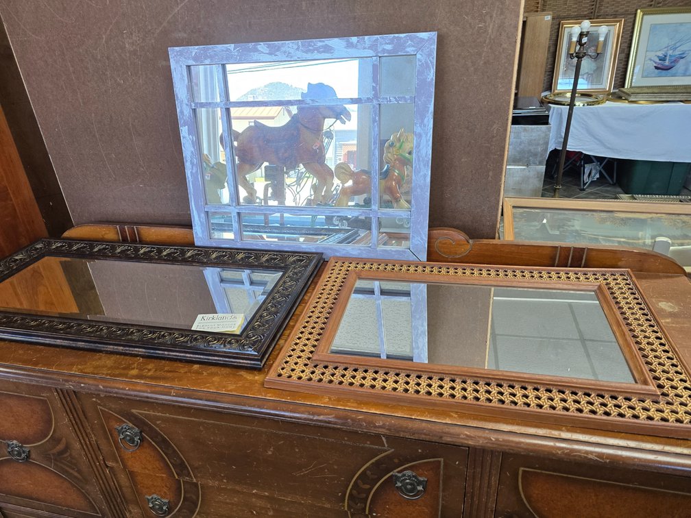 THREE decorative mirrors