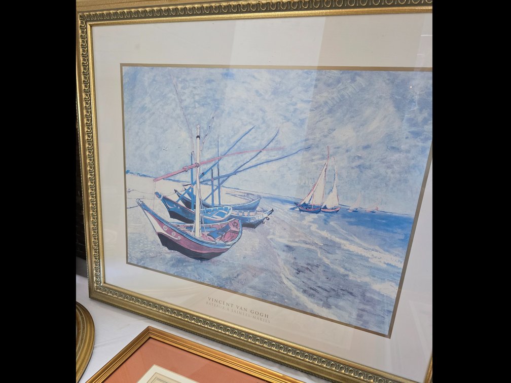 Print, framed and matted, Vincent Van Gogh