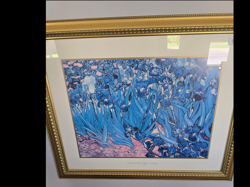 "Irises" print, Vincent Van Gogh