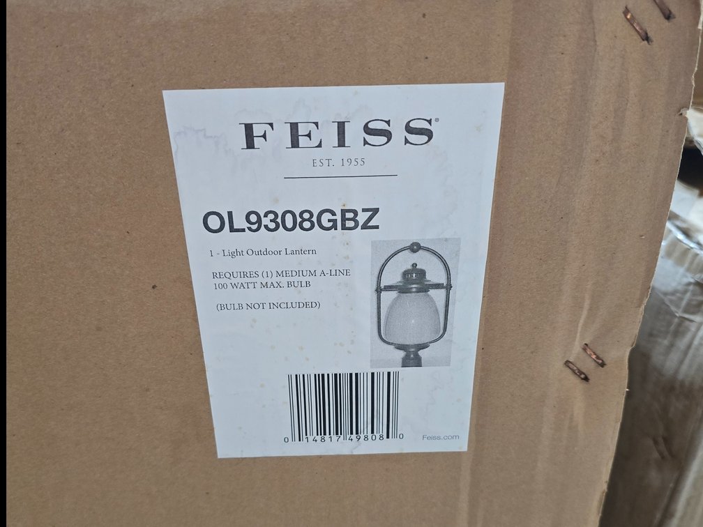FEISS Outdoor lantern, NEW IN BOX, PAIR!  