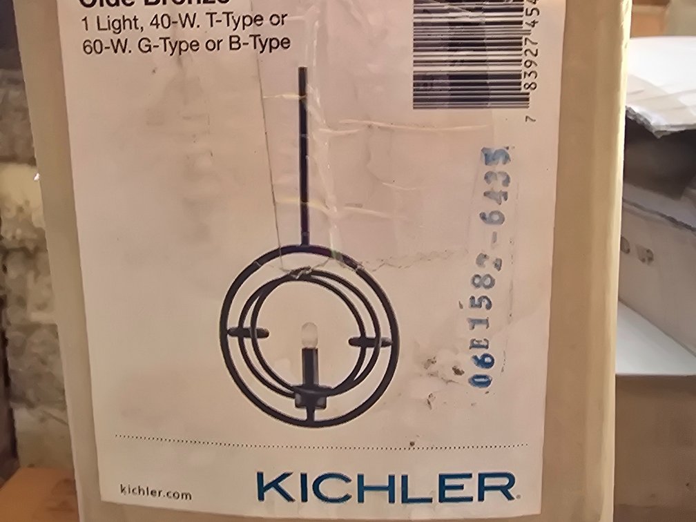 Kichler NEW IN BOX, pendant lights