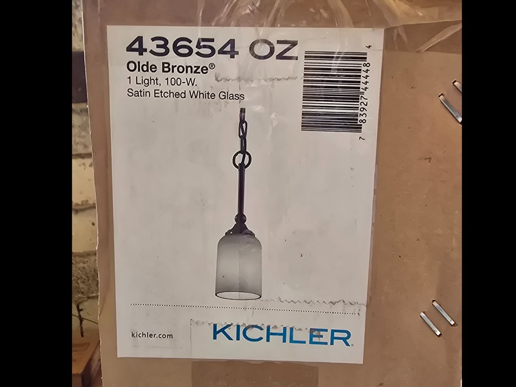 Kichler pendant lights, Pair