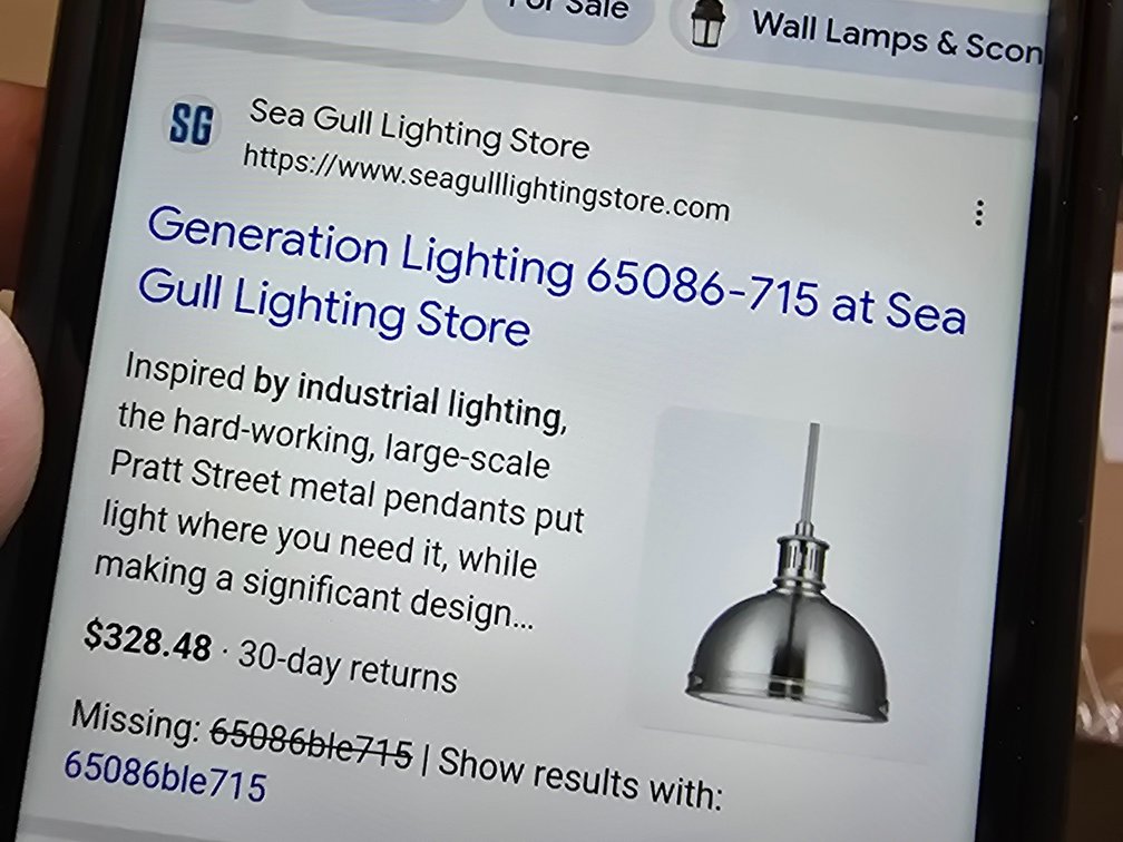 N8B, Pendant light