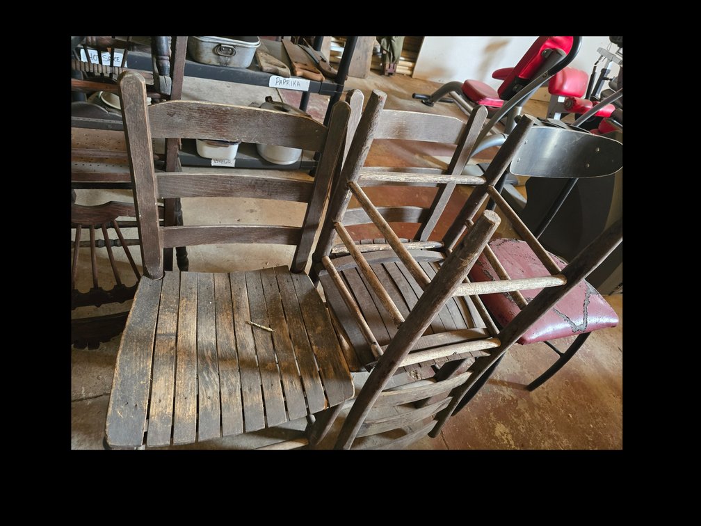 FIVE STRAIGHT BACK , misc CHAIRS