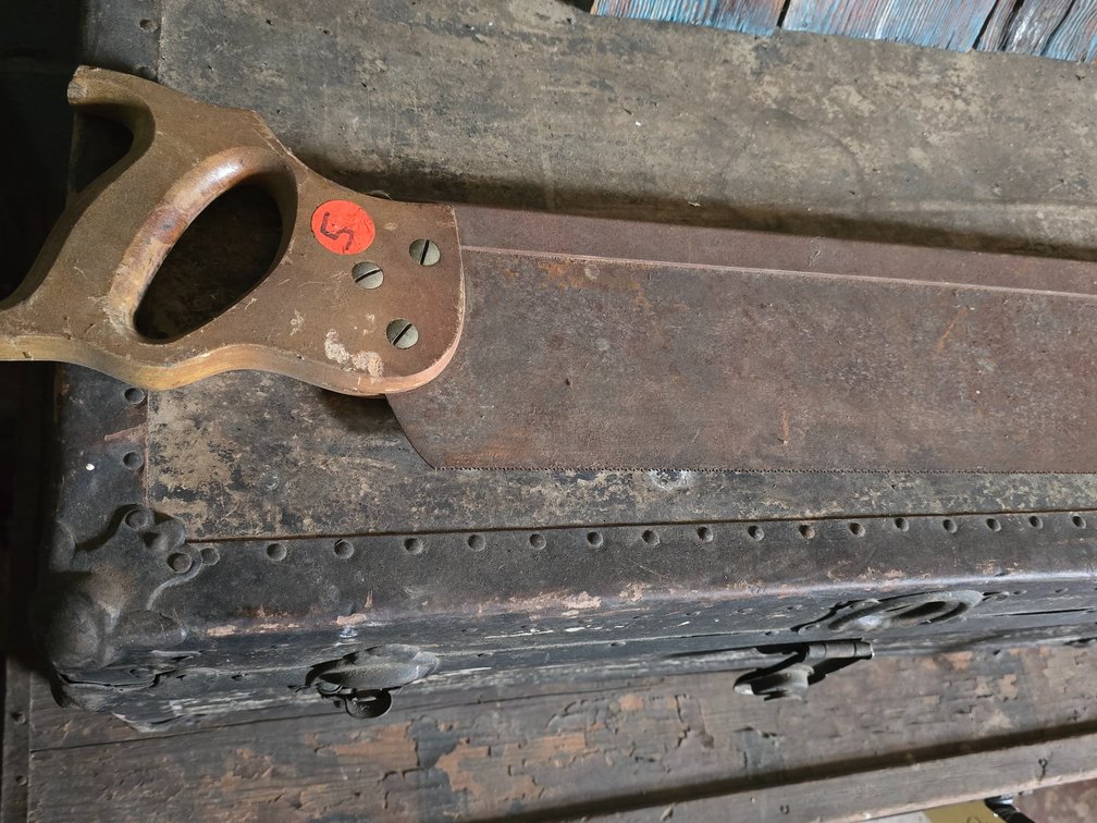 Miter Saw, fine tooth, wooden handle