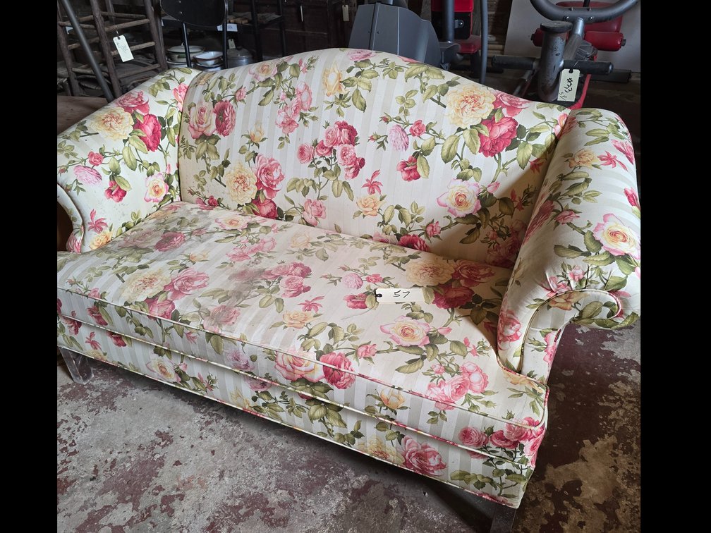 Upholstered love seat