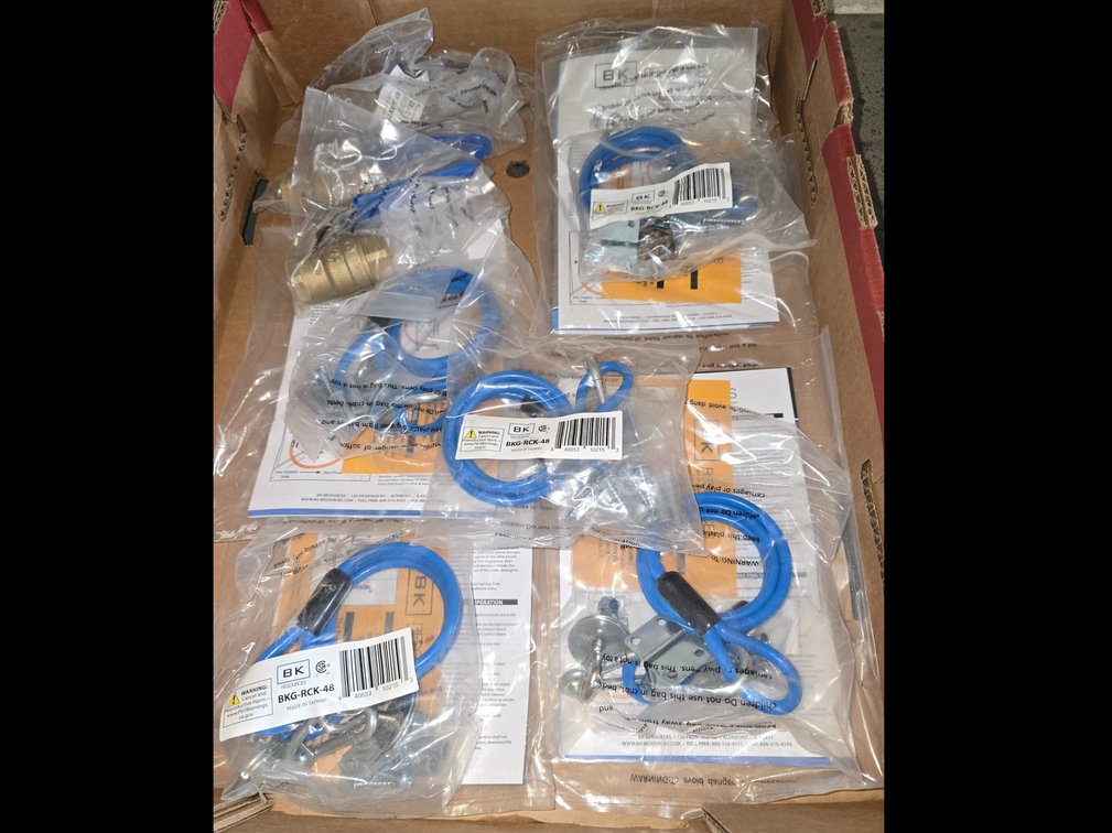 Gas Restraining cables, gate valves