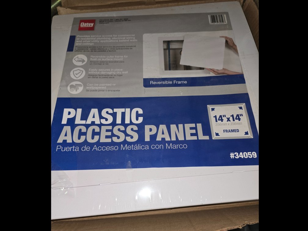 Four plastic accessories panels 