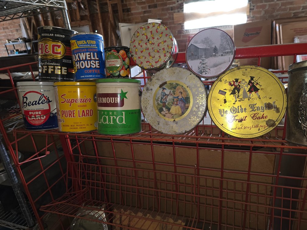 Vintage tins