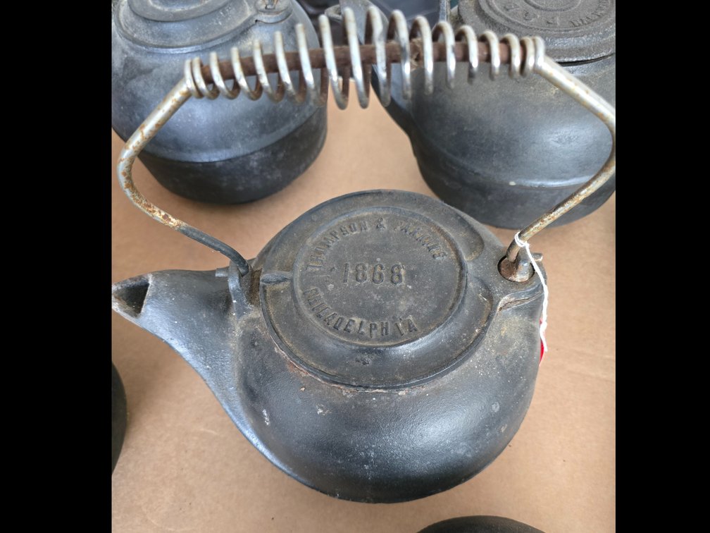 Cast iron tea kettle- Thompson & Parkins