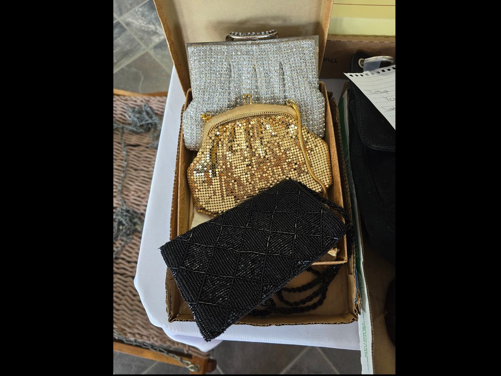 Three beaded vintage evening bags