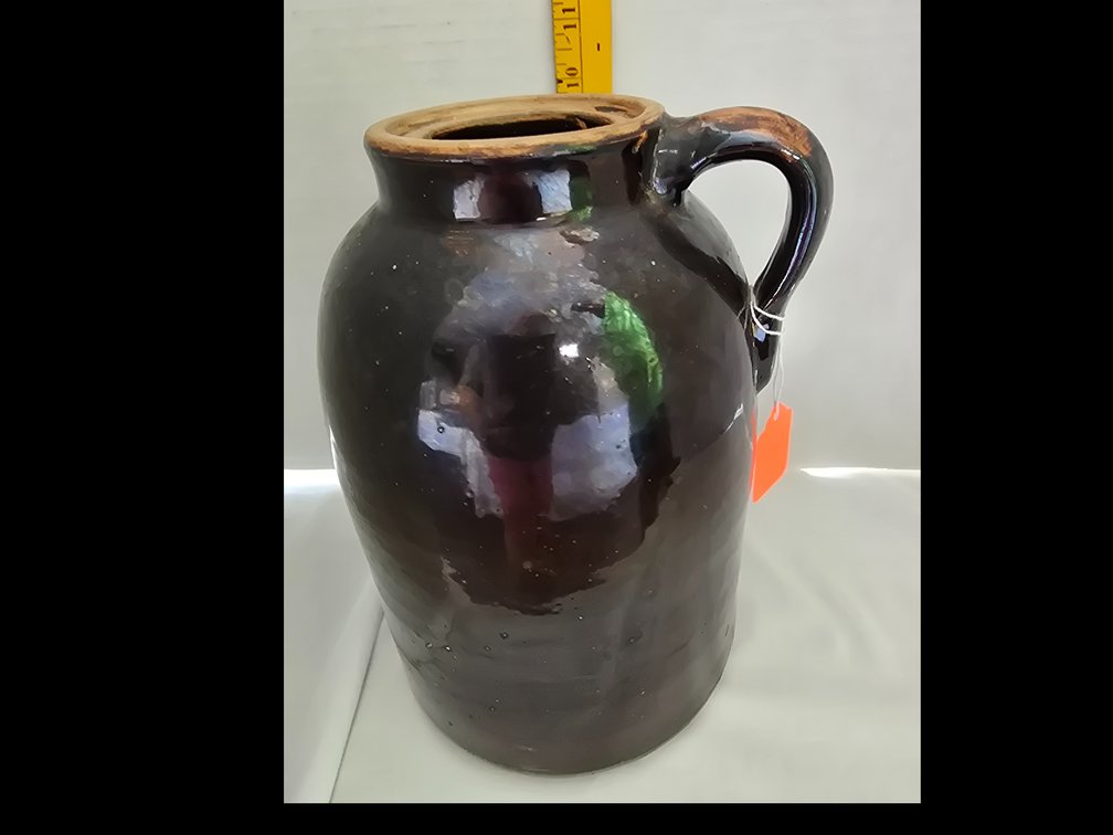 Brown salt glazed 10" stoneware