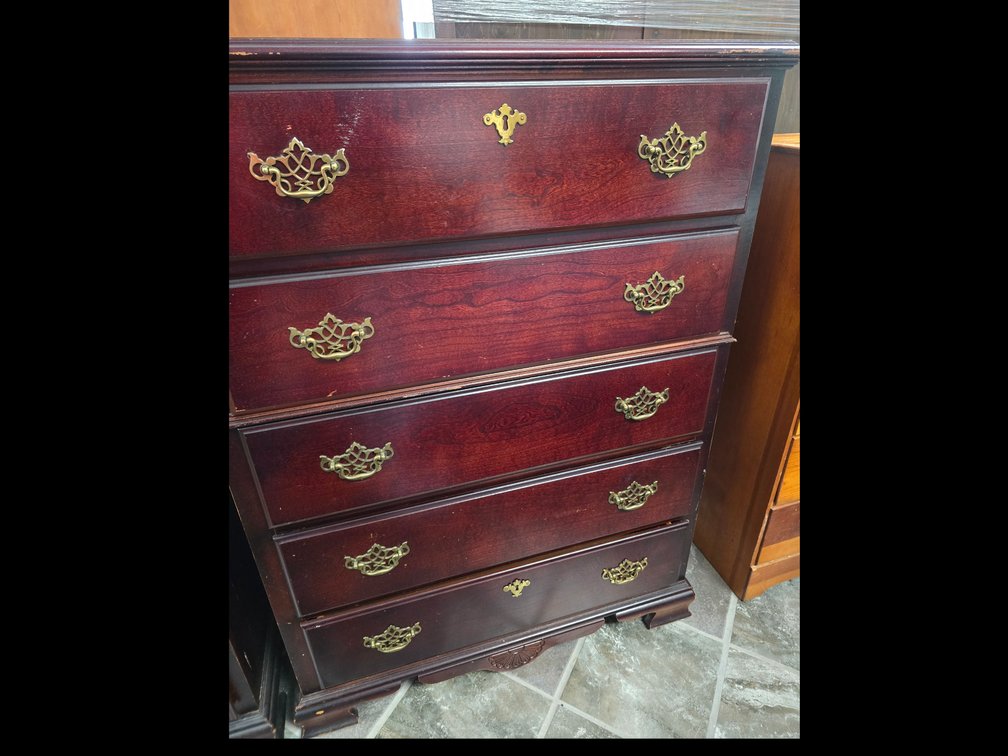 Five drawer Bassett dresser