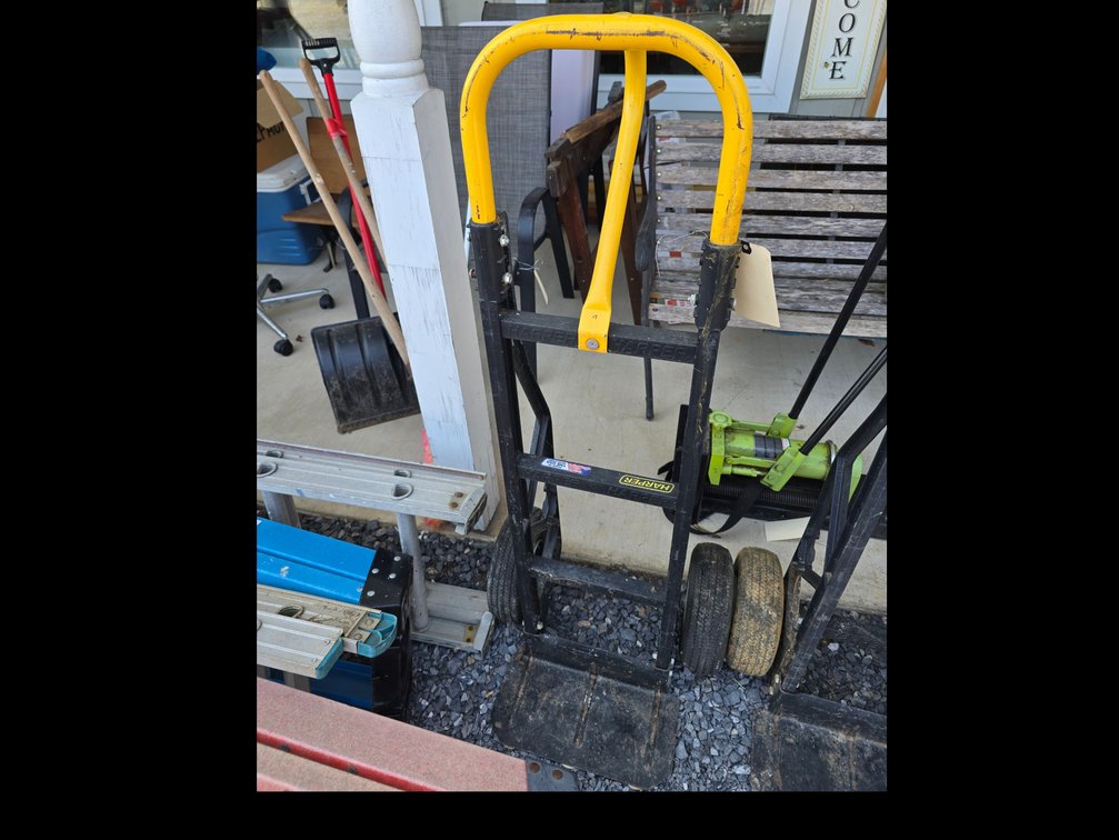 Harper six hundred pound rubber tire hand truck