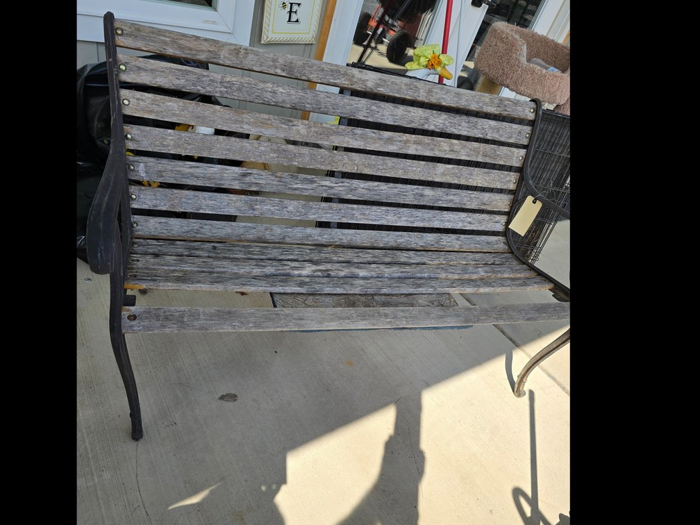 Park bench needs repair