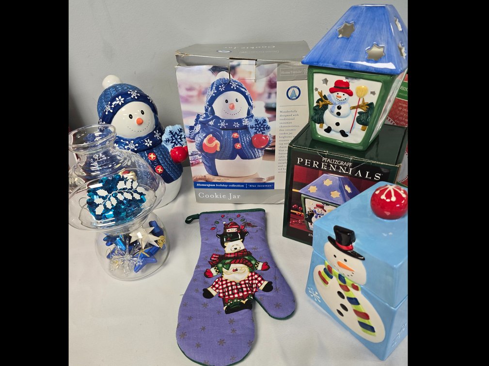 Festive winter decor