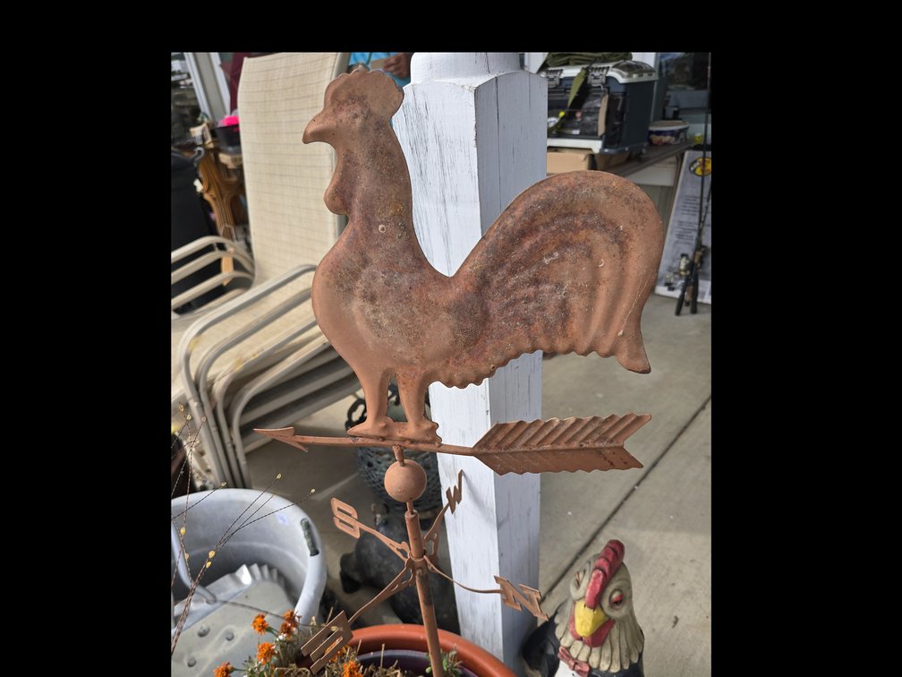 Metal weather vane