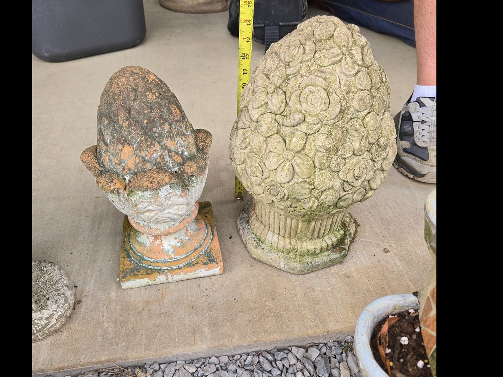 Concrete yard pieces