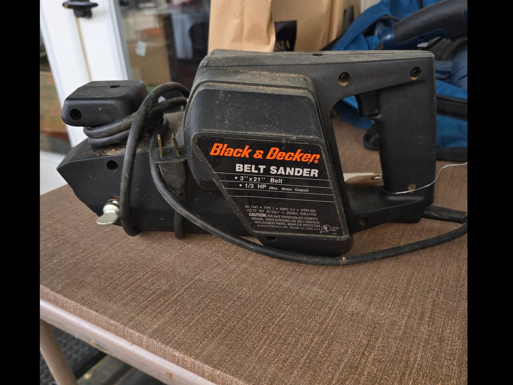 Black and Decker belt sander