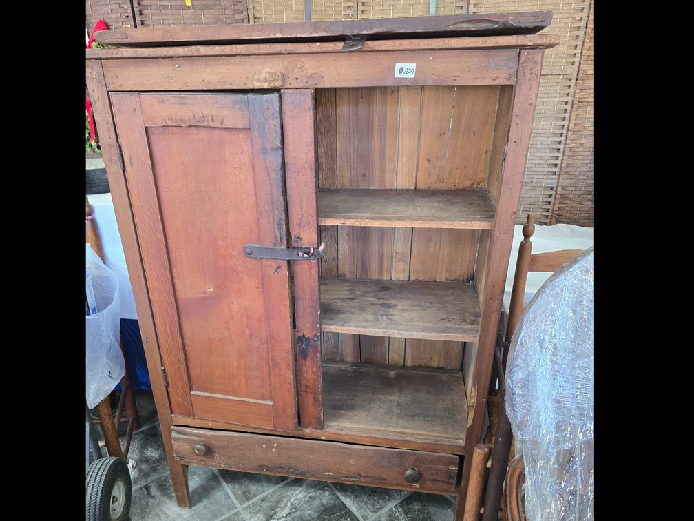 Primitive pie safe, needs work but very nice piece
