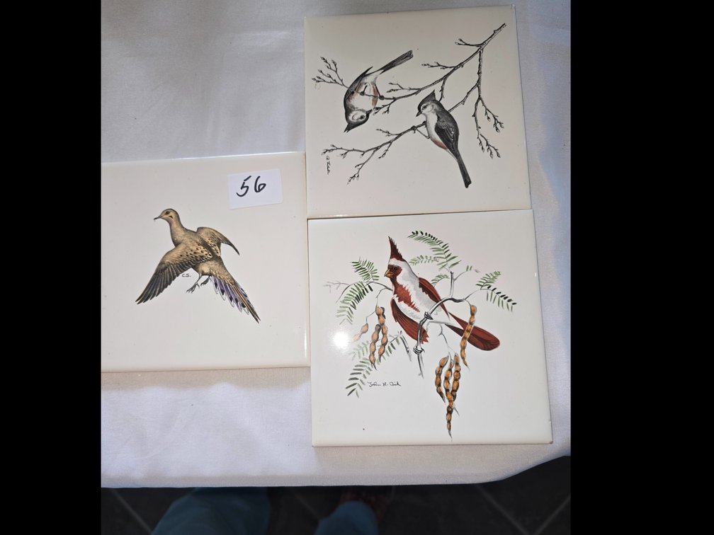 3 decal bird tiles