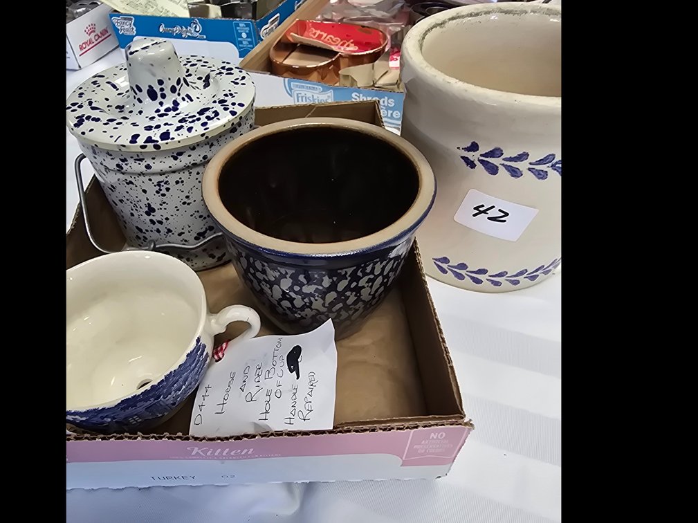 Nice splatterware and pottery pieces