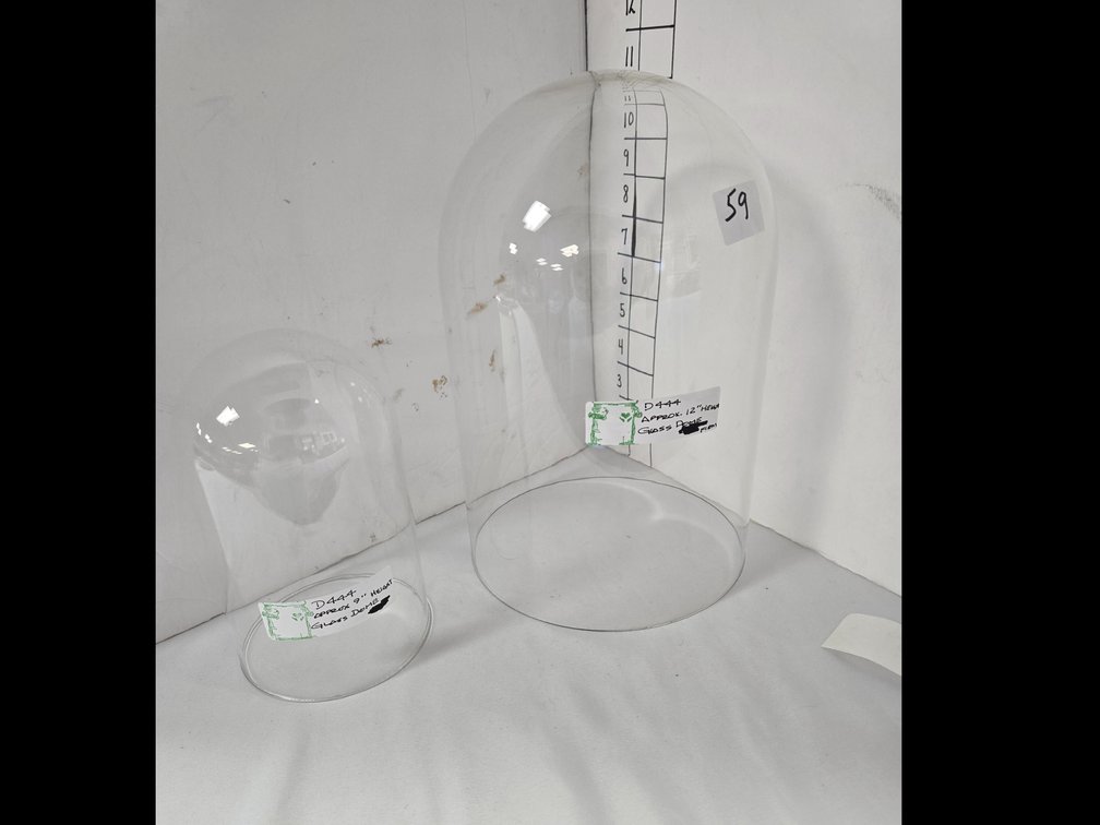 Two glass domes