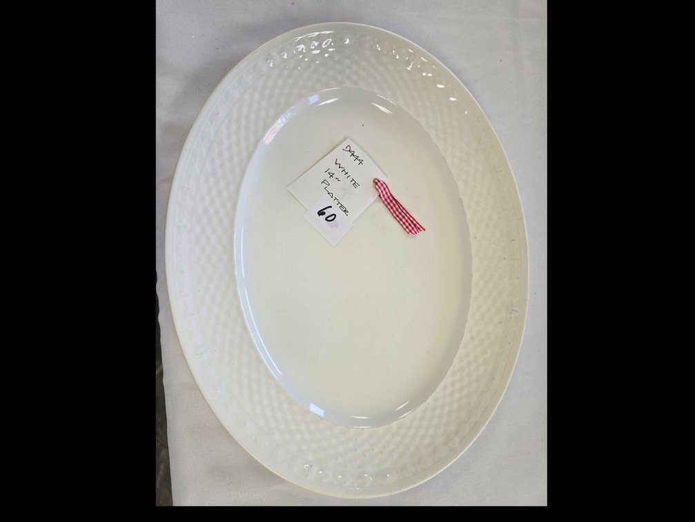 White turkey platter