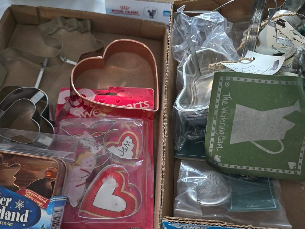 Cookie cutters and tea strainers