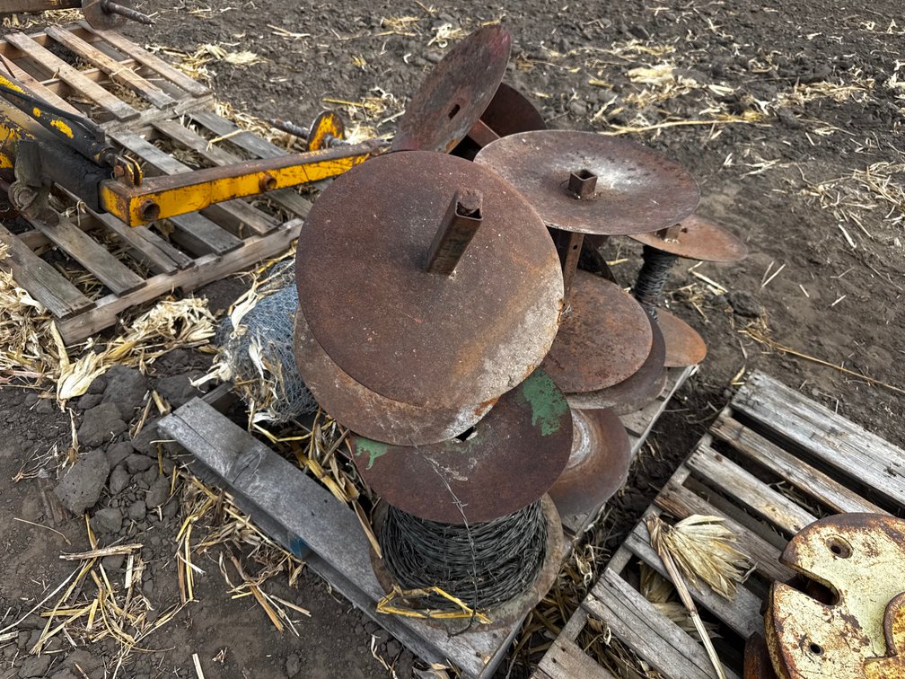 Misc. Wire Rolls, 1 barb wire, 1 chicken wire