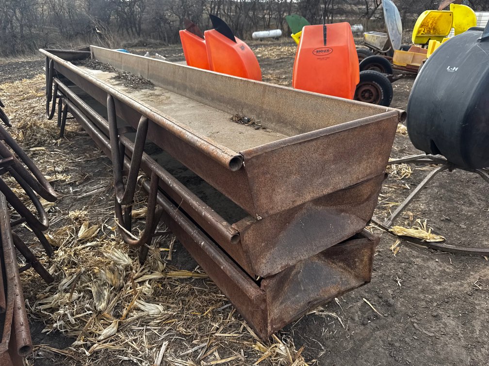 (3) 20ft. Steel Feed Bunks