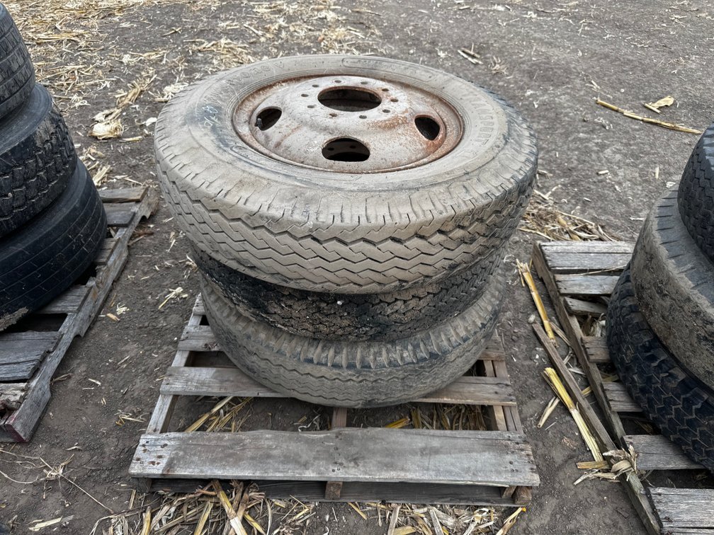 (3) 8.25-20 Tires & Rims