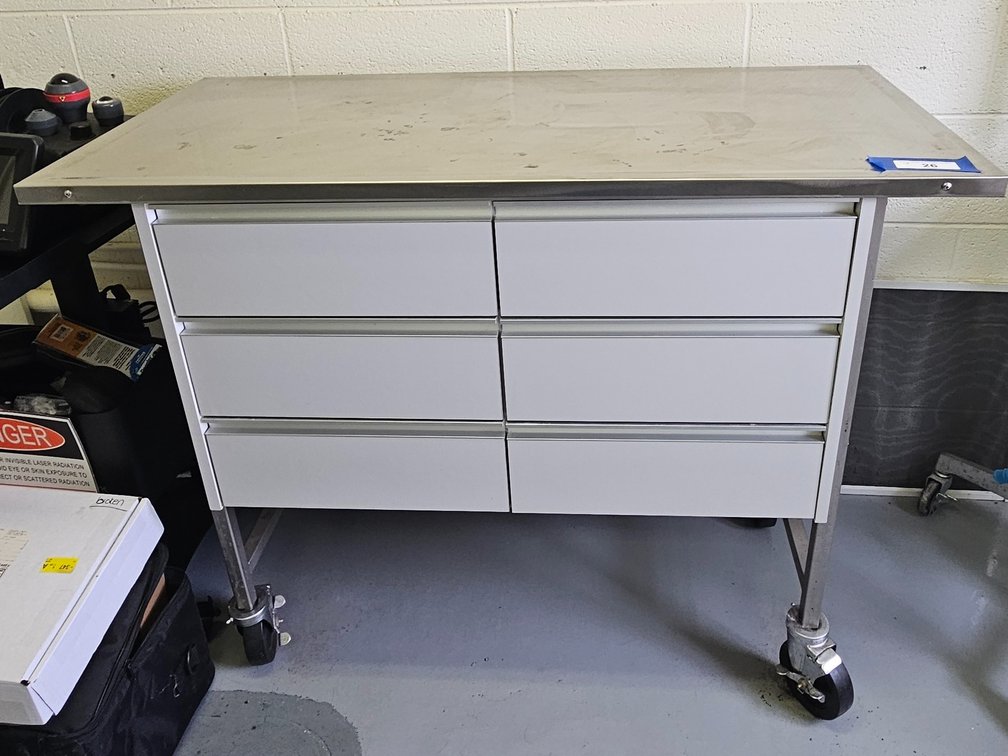 Stainless steel instrument cart