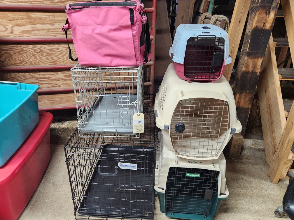 Animal Carriers and crates various sizes
