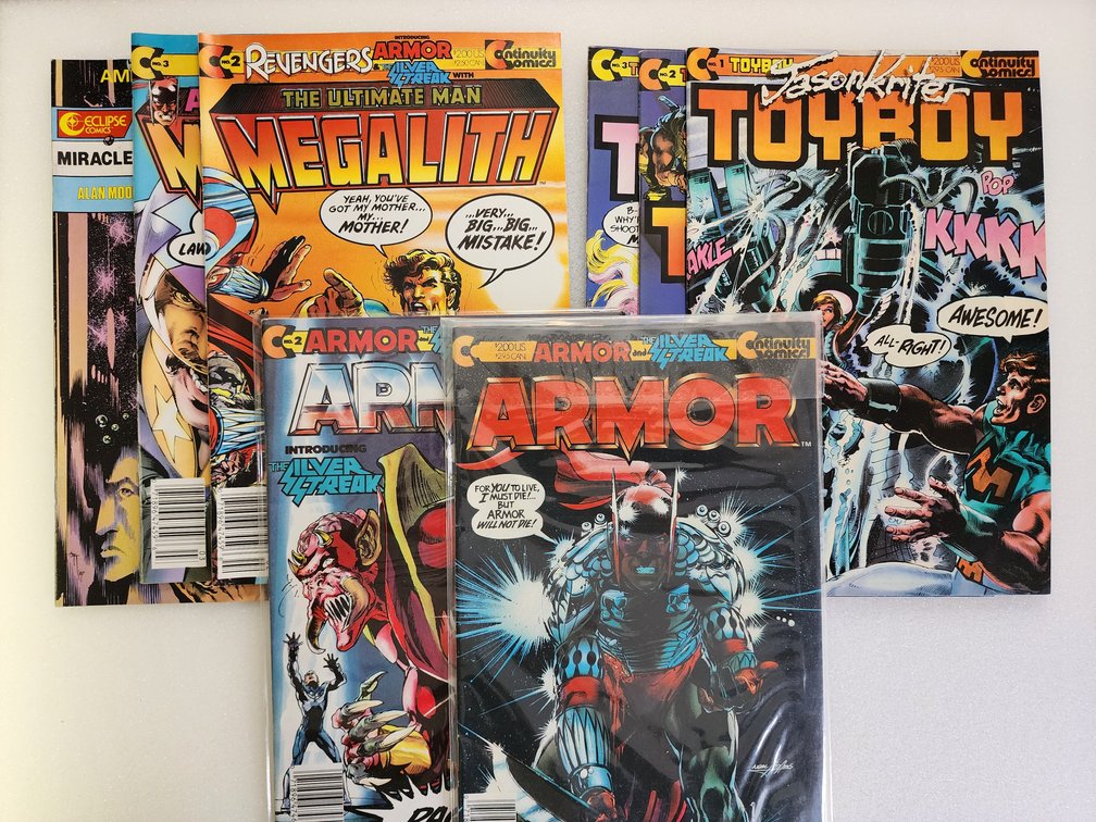 Continuity Comics Lot - Armor, Toyboy, Megalith, etc