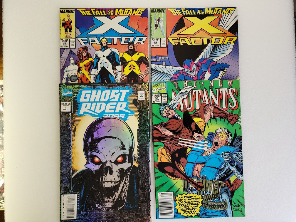X-Factor #24 & #26, New Mutants #93, Ghost Rider 2099 #1